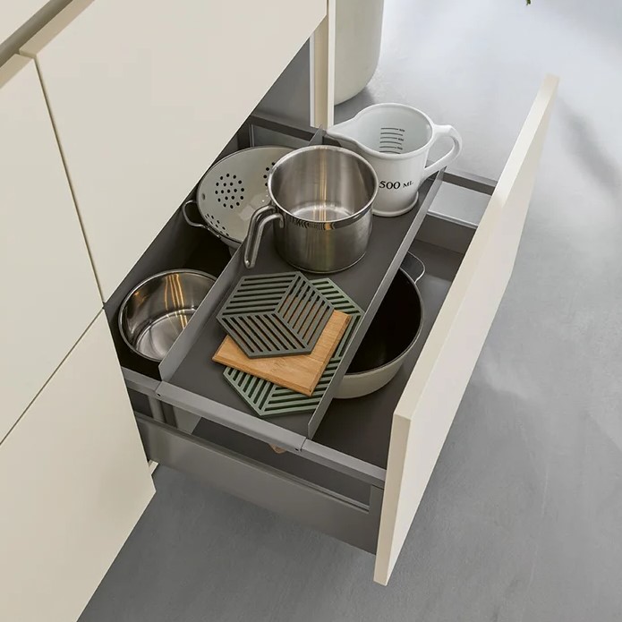 Blum Legrabox drawer box in a Schüller kitchen