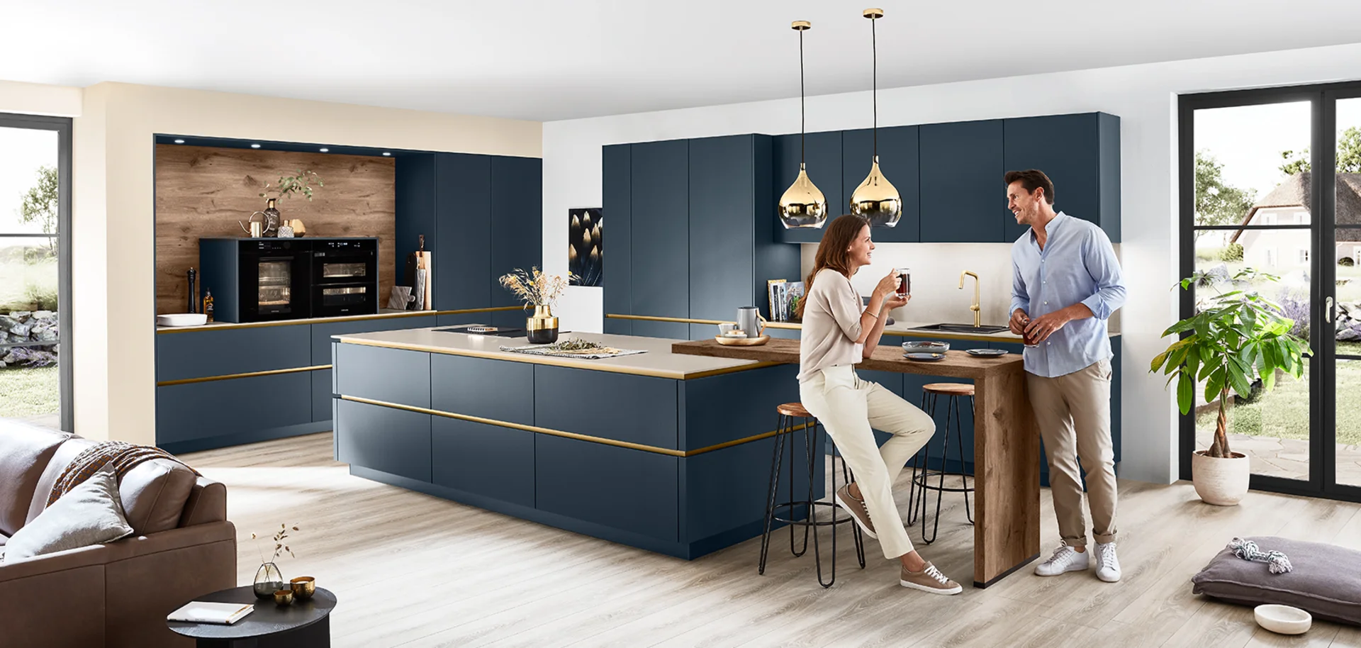 Nobilia Easytouch Front 966 Fjord Blue Ultra Matt