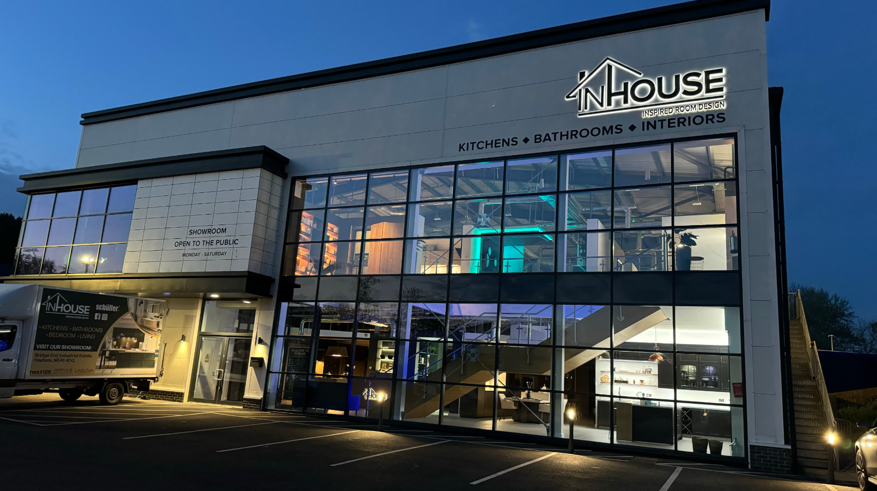 Inhouse - the Schüller UK head office in Hexham where Paul and Josh worked before founding LindenHaus