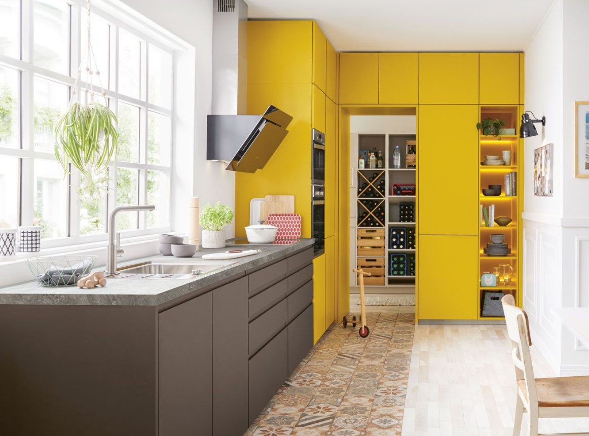 Schüller Alea Matt - Matt velvet lacquer with J profile, Colour Concept, AFP