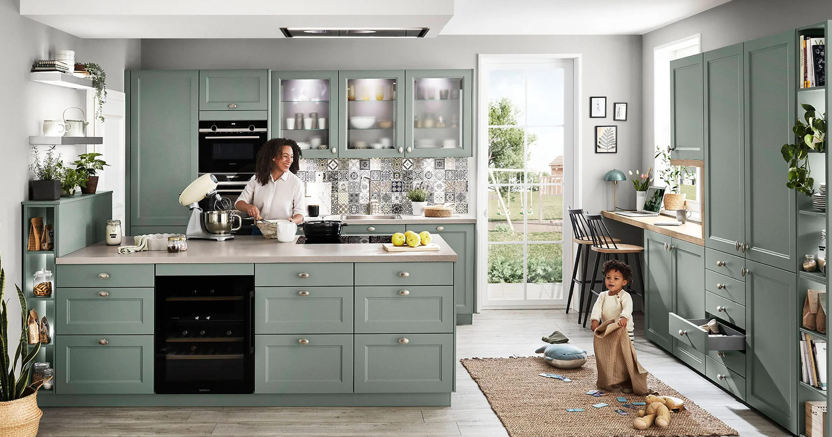 Nobilia Cascada - Modern cottage-style lacquer laminate