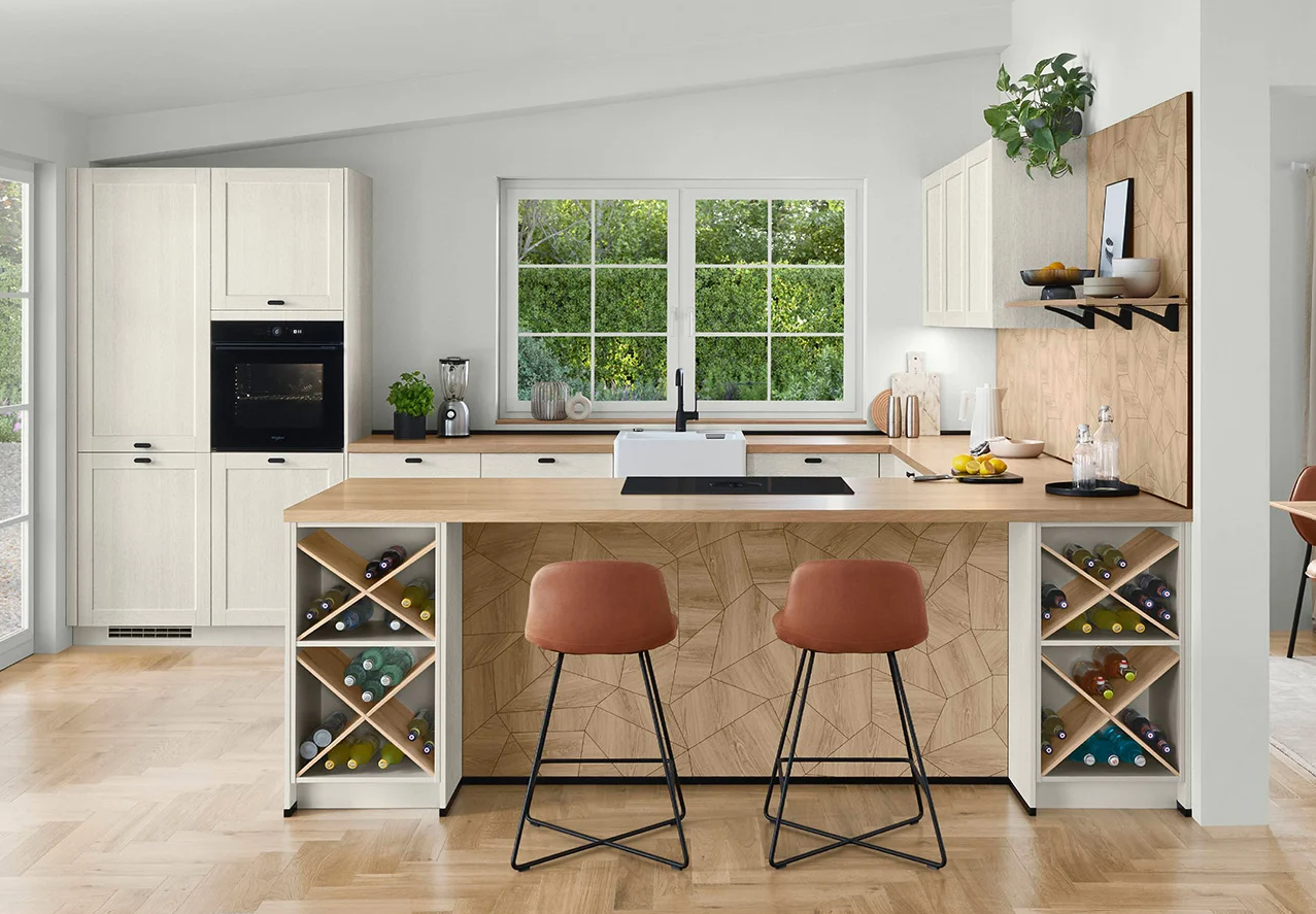 Nobilia Frame - Framed cottage-style lacquer laminate