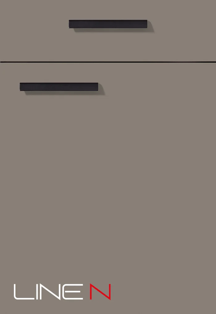 Nobilia Novalux Front 513 Taupe Grey High Gloss