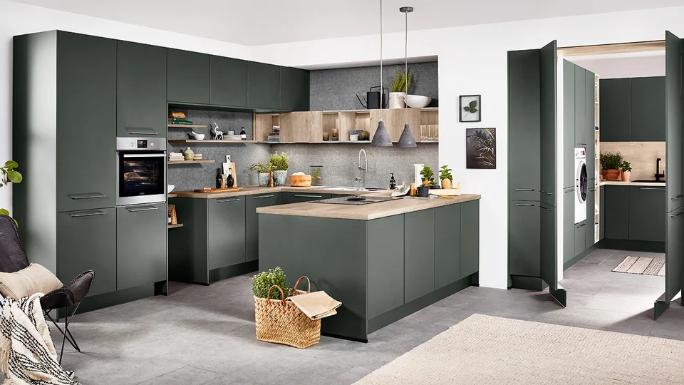 Nobilia Easytouch Front 964 Mineral Green Ultra Matt
